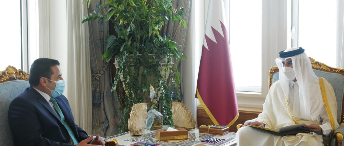 أمير قطر يعلن دعمه الكامل لقمة بغداد